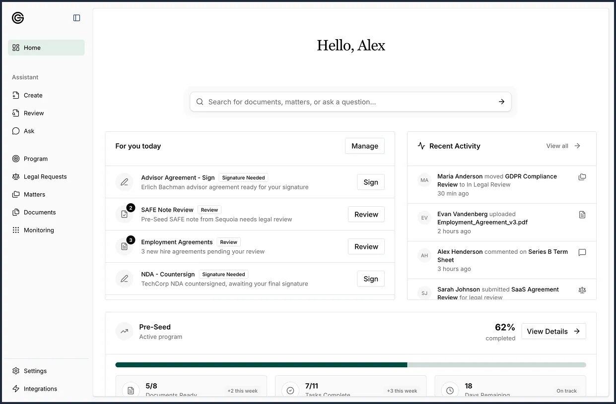 OneGC app screenshot